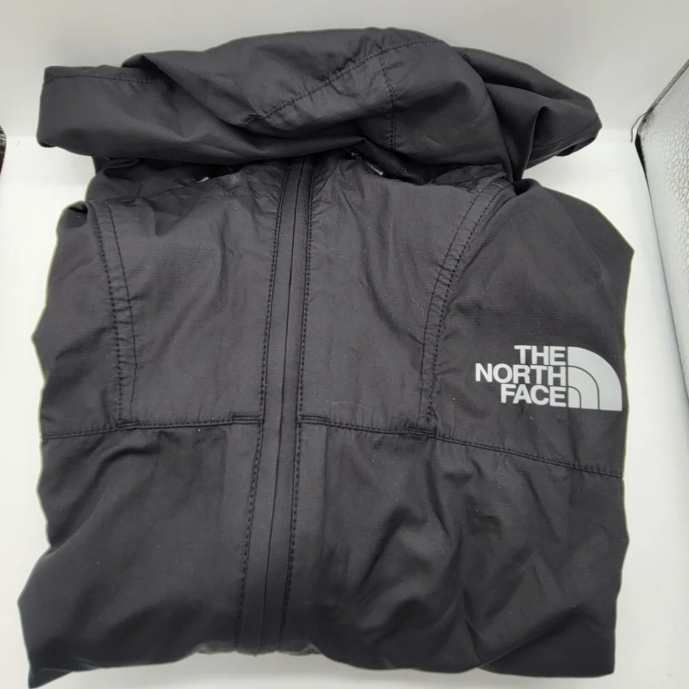 The North Face Hooded Windbreaker/Anorak Men's Jacket S/P kangaroo Pocket Black